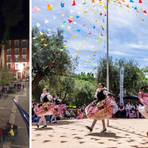 Un mât avant la fête des Mai pour célébrer les beaux jours