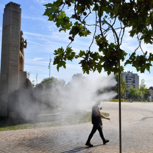 Lille : des brumisateurs contre la chaleur