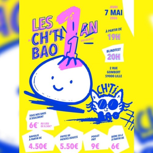 Lille : le restaurant Ch'ti Bao fête ses 1 ans