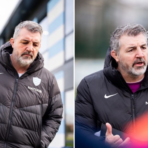 « C'est le moment où l'on doit monter en puissance », juge Olivier Azam, entraîneur des avants du Racing 92