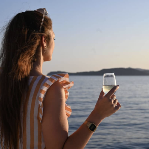 Un apéritif sur l'eau