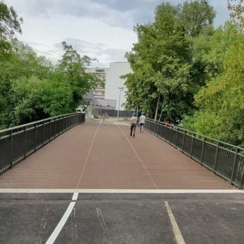 La réouverture de la passerelle du Murhof